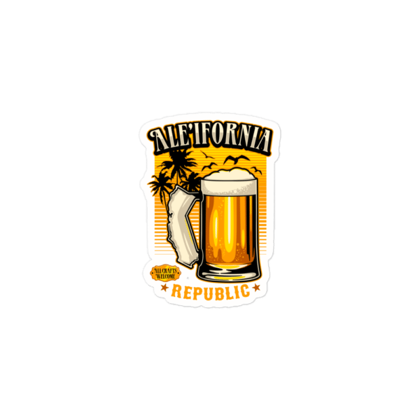 Golden State of Ale'ifornia Sticker - Image 2