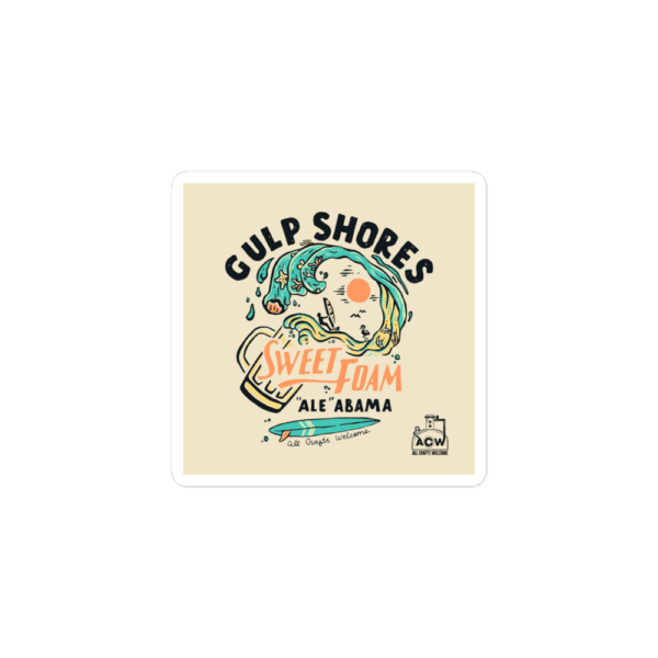 Gulp Shores Ale'abama Sticker - Image 2