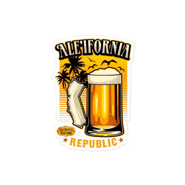 Golden State of Ale'ifornia Sticker - Image 3