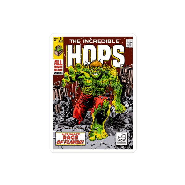 The Incredible Hops Sticker - Image 3