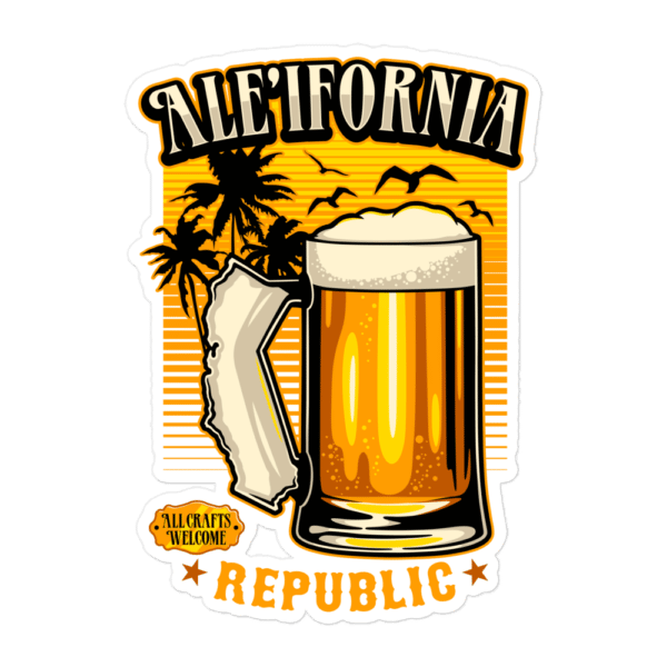 Golden State of Ale'ifornia Sticker