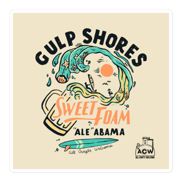 Gulp Shores Ale'abama Sticker