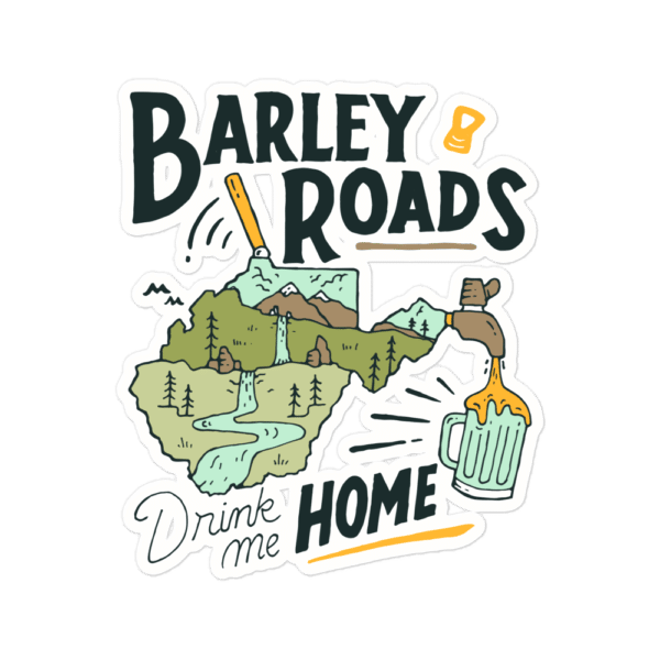 Barley Roads Sticker