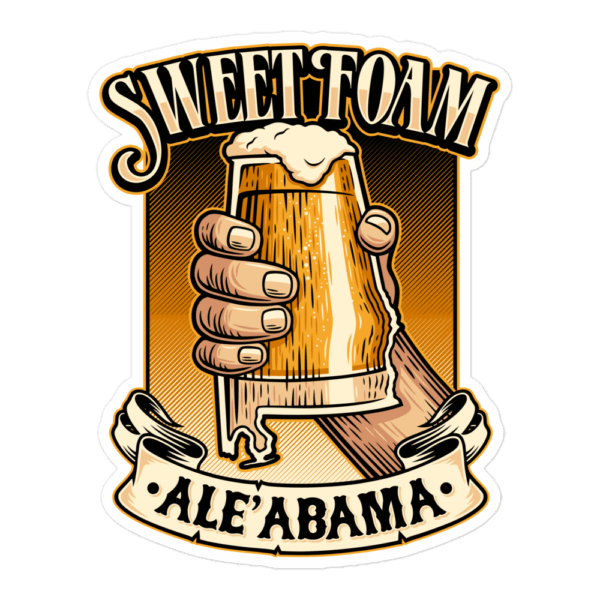 Sweet Foam Ale'abama Sticker