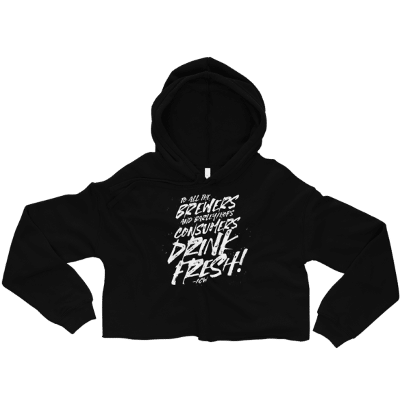 Drink Fresh Crop Hoodie