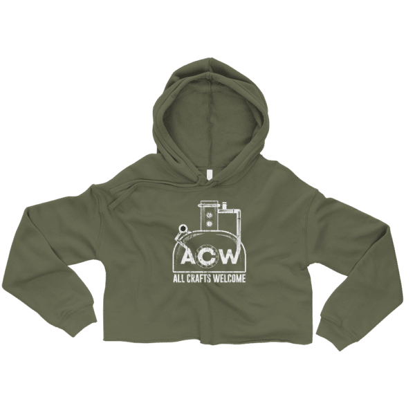 ACW Logo Crop Hoodie - Image 2