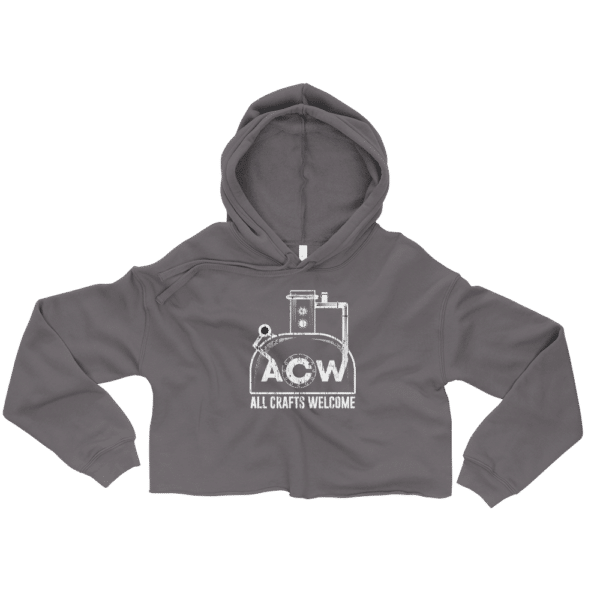 ACW Logo Crop Hoodie - Image 3