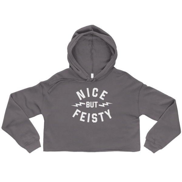 Nice But Feisty Crop Hoodie - Image 3