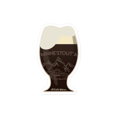 Minne'stout'a sticker