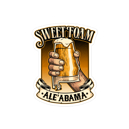 Sweet Foam Ale'abama sticker
