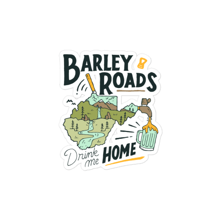 Barley Roads sticker