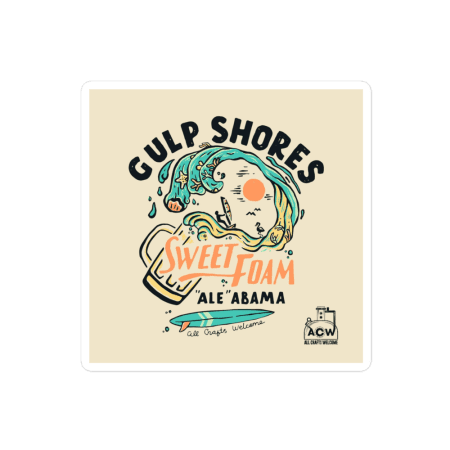 Gulp Shores stickers