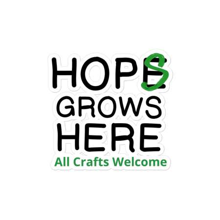 Hops Grows sticker